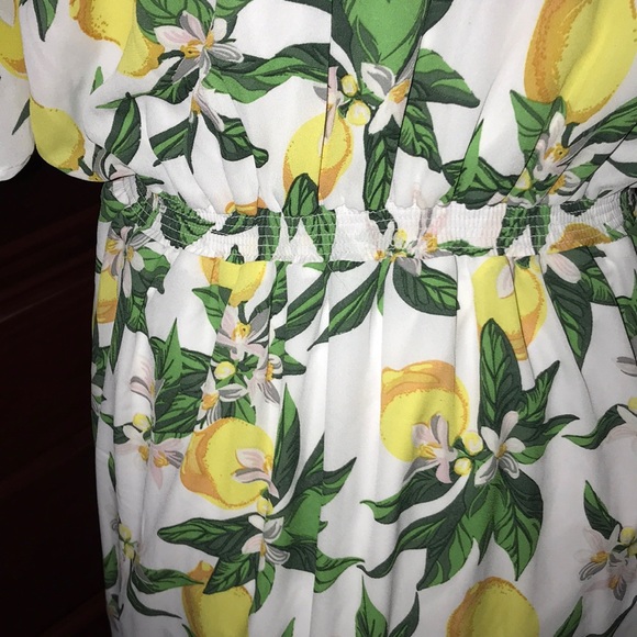 Fresh Lemon 🍋 Faux Wrap Dress - Picture 5 of 8